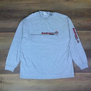 Ohio State Buckeyes Long Sleeve T-Shirt Men XL Gray College Football Graphic Tee